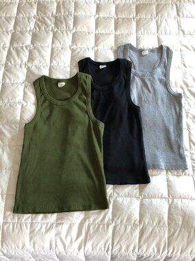 Organic Cotton Tank Tops set of 3